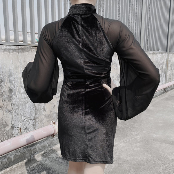Fancy Goth Dress - Let's Be Gothic, nightwear, clothing, punk, dark