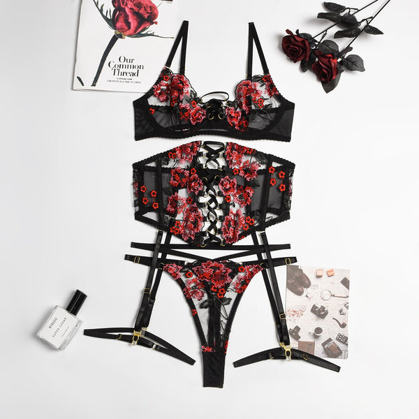 Fancy Sexy Lingerie Set - Let's Be Gothic