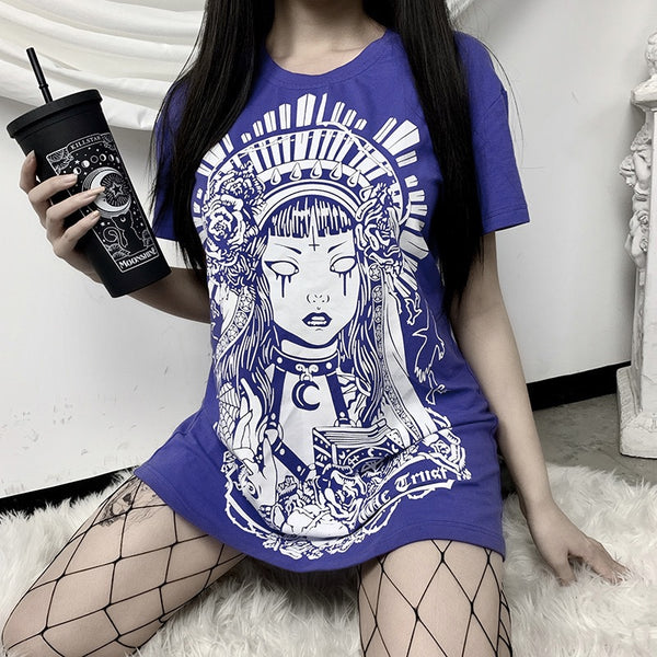 Dark Queen T Shirt - Let's Be Gothic, nightwear, clothing, punk, dark