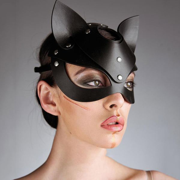 Cat Eyes Love Mask - Let's Be Gothic, nightwear, clothing, punk, dark