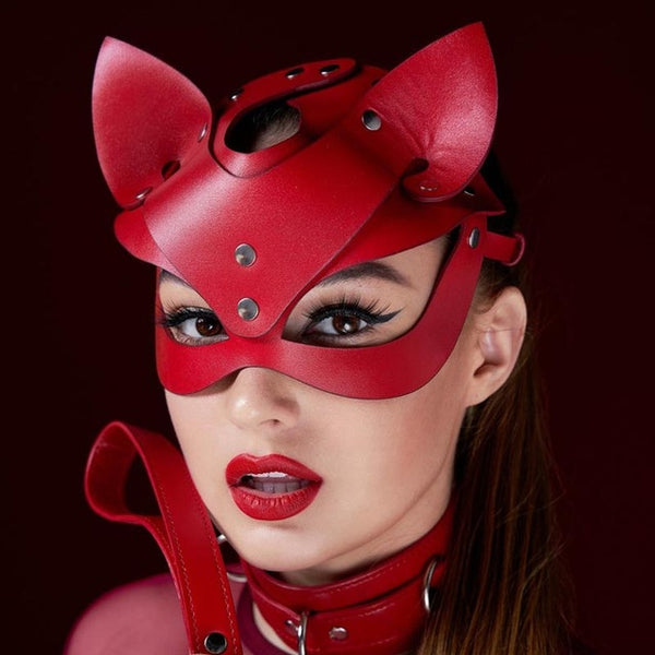 Cat Eyes Love Mask - Let's Be Gothic, nightwear, clothing, punk, dark