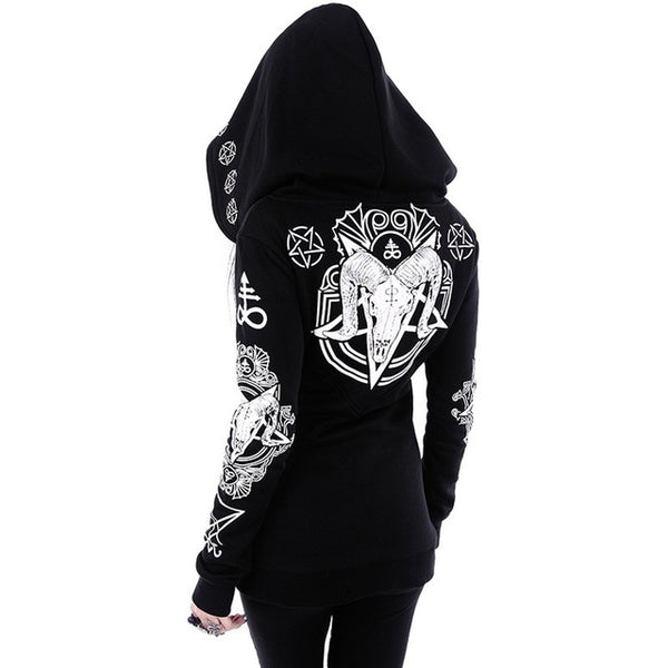 Satanic Witch Hoodie - Let's Be Gothic