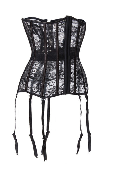 Sexy Lace Back Corselet (S-6XL) - Let's Be Gothic, nightwear, clothing, punk, dark