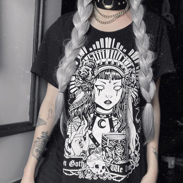 Dark Queen T Shirt - Let's Be Gothic, nightwear, clothing, punk, dark